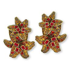 Heidi Daus Abundant Beauty Floral Crystal Stud Earrings