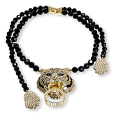 Heidi Daus Animal Magic Crystal-Encrusted Beaded Drop Necklace