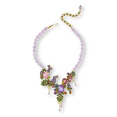 Heidi Daus Bunny Garden 17" Multicolor Beaded Drop Necklace