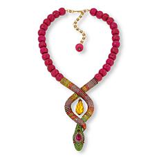 Heidi Daus "Glimmer" Glass and Crystal 18" Bead Necklace