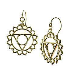 Heights Jewelers 14K Gold-Plated Throat Chakra Earrings