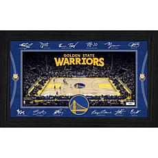 Highland Mint Golden State Warriors Signature Court Framed Print
