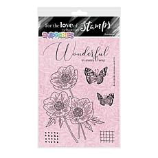 Hunkydory Crafts For the Love of Stamps - Floral Snippables - Anemone