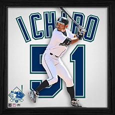 Ichiro Suzuki Seattle Mariners Jersey Retirement 13" x 13" Print