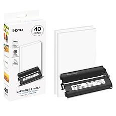 iHome 4" x 6" Paper + Ink Replacement Cartridge with 40 prints