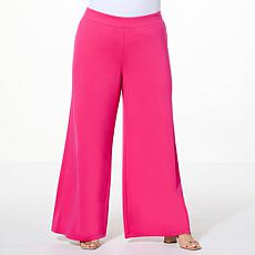 IMAN Global Chic All Day Elegance Wide-Leg Ponte Pant