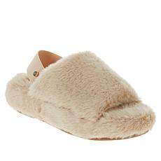 IMAN Global Chic Faux Fur Slingback Slipper
