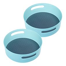 Improvements 2-pack 10" Turntables with Silicone Liners