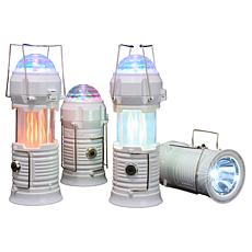 Improvements 4-pack 4-in-1 Lanterns with Flame & Party Lighting