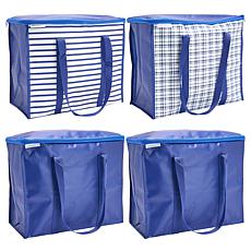 Improvements 7-Gallon Zippered Totes Set of 4