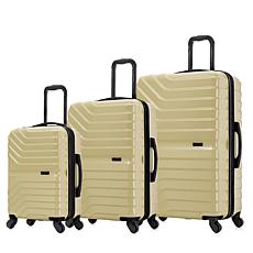 InUSA Aurum 3-Piece Lightweight Hardside Spinner Luggage Set