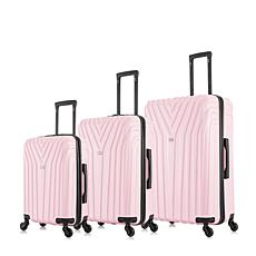 InUSA Vasty 3-Piece Lightweight Hardside Spinner Luggage Set