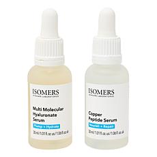 Isomers Skincare Copper Peptide and Hyaluronate Serum Duo