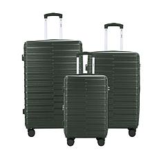 Izod Romeo 3-Piece Hard Shell Spinner Luggage Set