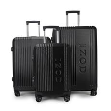 IZOD Zane 3pc Expandable Hardside Luggage Set with Spinner Wheels