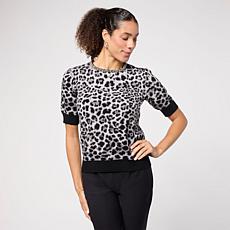 Jaclyn Smith Short Sleeve Pullover Sweater