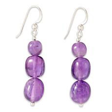 Jay King Amethyst Sterling Silver Dangle Earrings