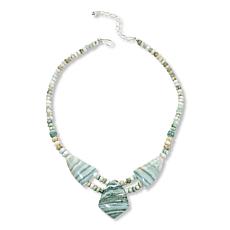 Jay King Banded White Quartzite 18" Necklace