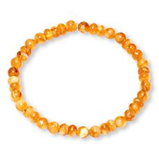 Jay King Butterscotch Amber Bead Stretch Bracelet