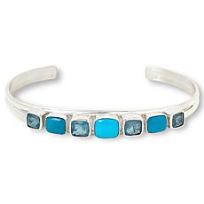 Jay King Gallery Collection Kingman Turquoise-Aquamarine Cuff Bracelet