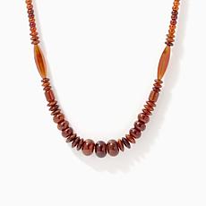 Jay King Hessonite Necklace, Sterling