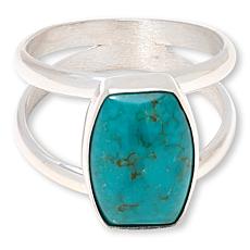 Jay King Kingman Turquoise Sterling Silver Freeform Solitaire Ring