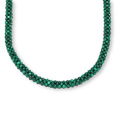 Jay King Malachite Woven Bead Necklace