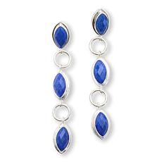 Jay King Marquise Blue Lapis Sterling Silver Dangle Earrings