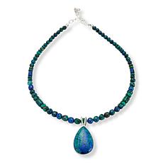 Jay King Milpillas Azurite Malachite Pendant with 18-1/4" Necklace