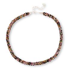 Jay King Multicolor Tourmaline Bead Woven 19" Necklace