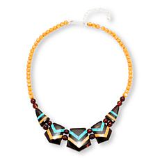 Jay King Multigemstone Inlay Station Reversible 18" Necklace