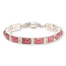 Jay King Pink Rhodochrosite Bracelet with Magnetic Clasp
