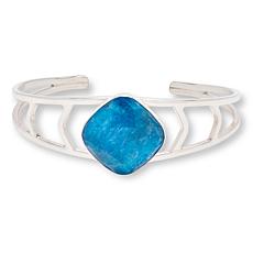 Jay King Sterling Silver Apatite Cuff Bracelet
