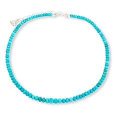 Jay King Sterling Silver Armenian Turquoise Bead 18-1/2" Necklace