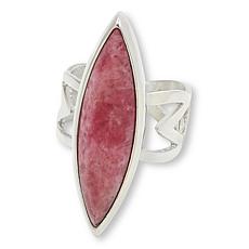 Jay King Sterling Silver Baroque Rose Rhodonite Ring