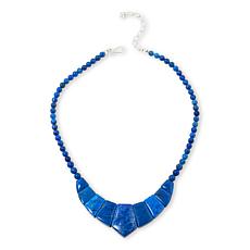 Jay King Sterling Silver Denim Lapis 18" Necklace
