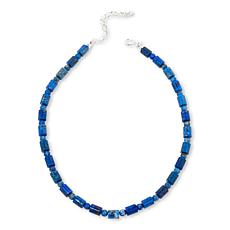 Jay King Sterling Silver Denim Lapis Bead 18" Necklace