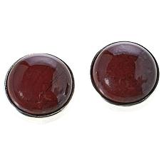 Jay King Sterling Silver Dragon's Blood Chalcedony Stud Earrings