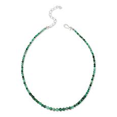 Jay King Sterling Silver Emerald Bead Necklace