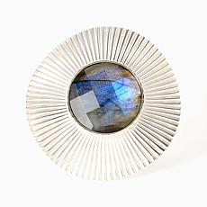 Jay King Sterling Silver Faceted Labradorite Ring