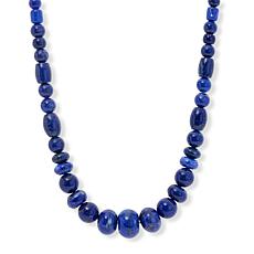 Jay King Sterling Silver Graduated Lapis Bead Necklace 