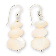 Jay King Sterling Silver Mother-of-Pearl Disc Drop Earrings