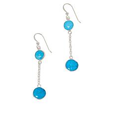 Jay King Sterling Silver Royal Blue Turquoise Drop Earrings