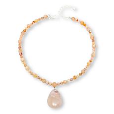 Jay King Sterling Silver Sakura Chalcedony 18" Necklace