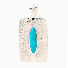 Jay King Sterling Silver Sonoran Turquoise Pendant