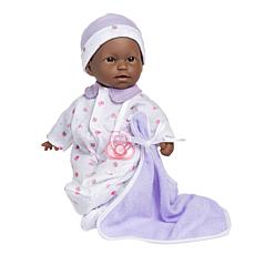 JC Toys La Baby Doll with Purple Onesie