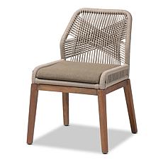 Jennifer Dining Chair with Rope Woven Back, 32.7"H