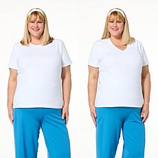 Joy Collection Cool & Clean Two Performance Tees w/Headband