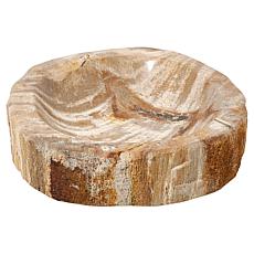 KALIFANO Petrified Wood Jewelry Bowl