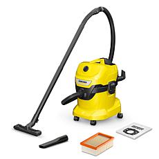 Karcher WD 4 Multi-Purpose 5.3 Gallon Wet-Dry Vacuum with Attachments